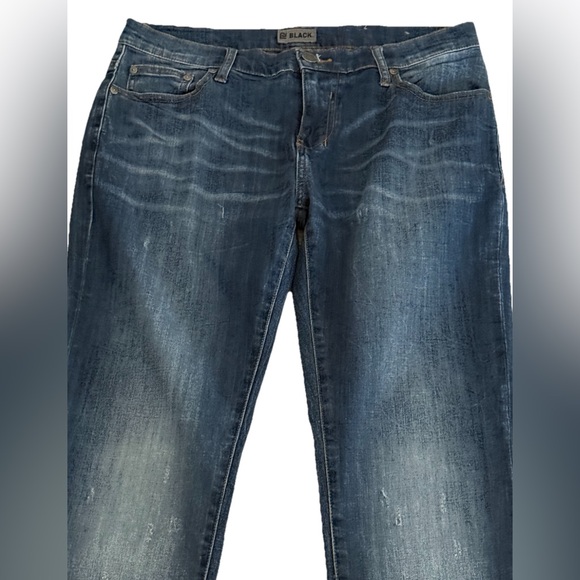 CJ BLACK Buckle Men’s Dark Wash Distressed + Faded Skinny Denim Jeans Size 30x32 - Picture 4 of 9